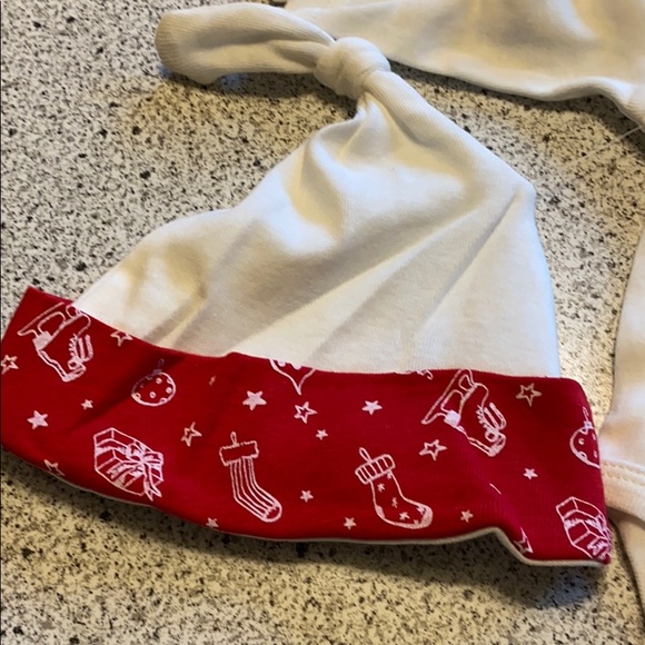 NEW Rae Dunn Christmas baby onesies & hat 4 pc set - Picture 6 of 7